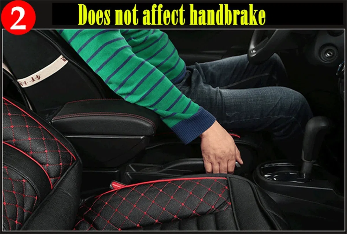 BoîTe Rangement Accoudoirs Pour Les Accessoires De Modification Console Centrale Voiture Boîte D'accoudoir Aperçu Double Surélevé Avec USB