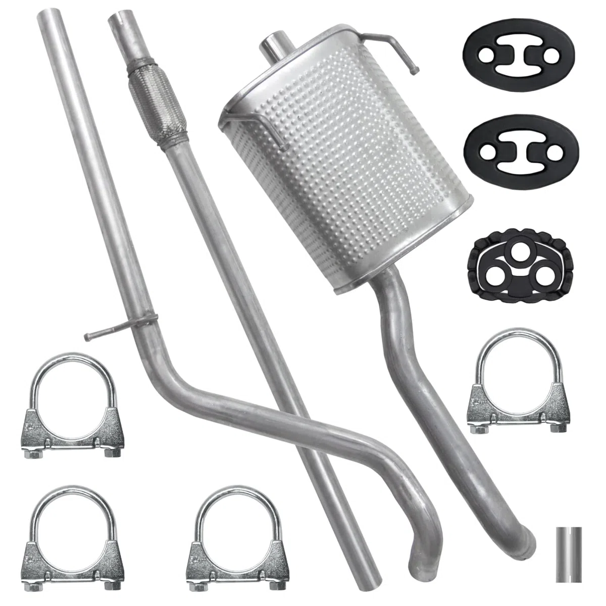 POLMOstrow Pot d’échappement pour Fiat Panda 2 II 2003-2012