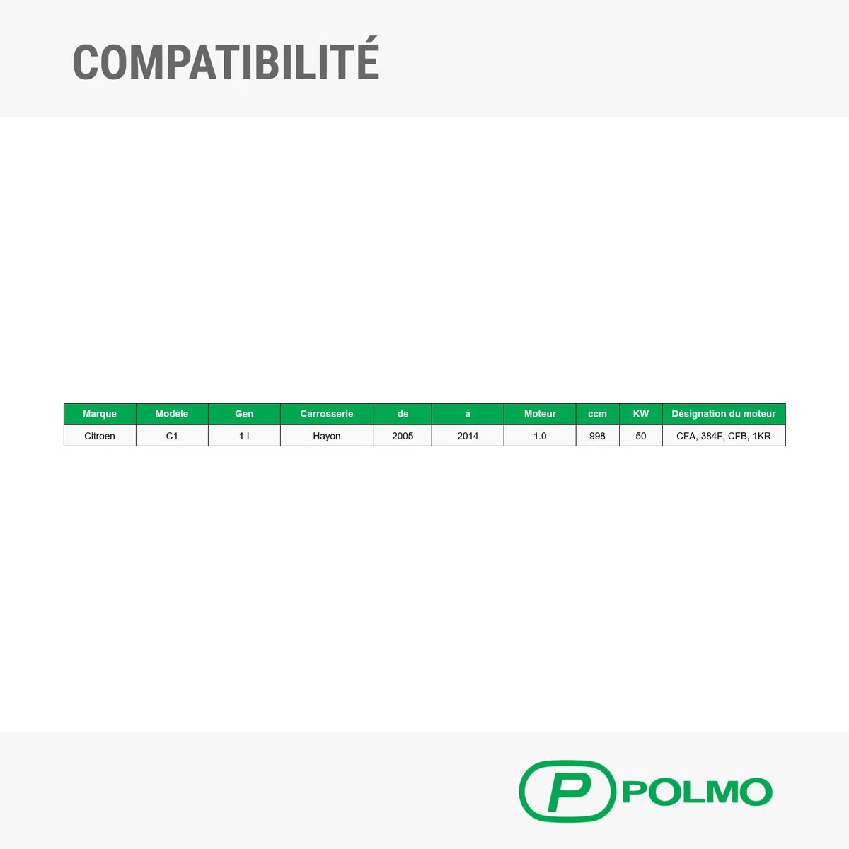 POLMOstrow Pot d’échappement pour Citroen C1 1 I 2005-2014