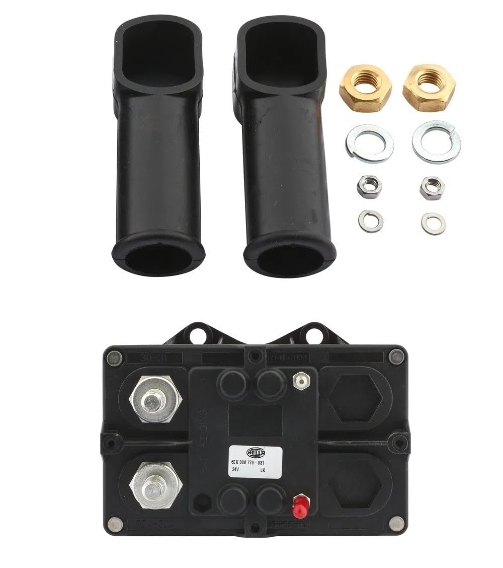 HELLA 6Ek 008 776-031 Interrupteur Principal, Batterie - 24V - 2Pôle - Vissé