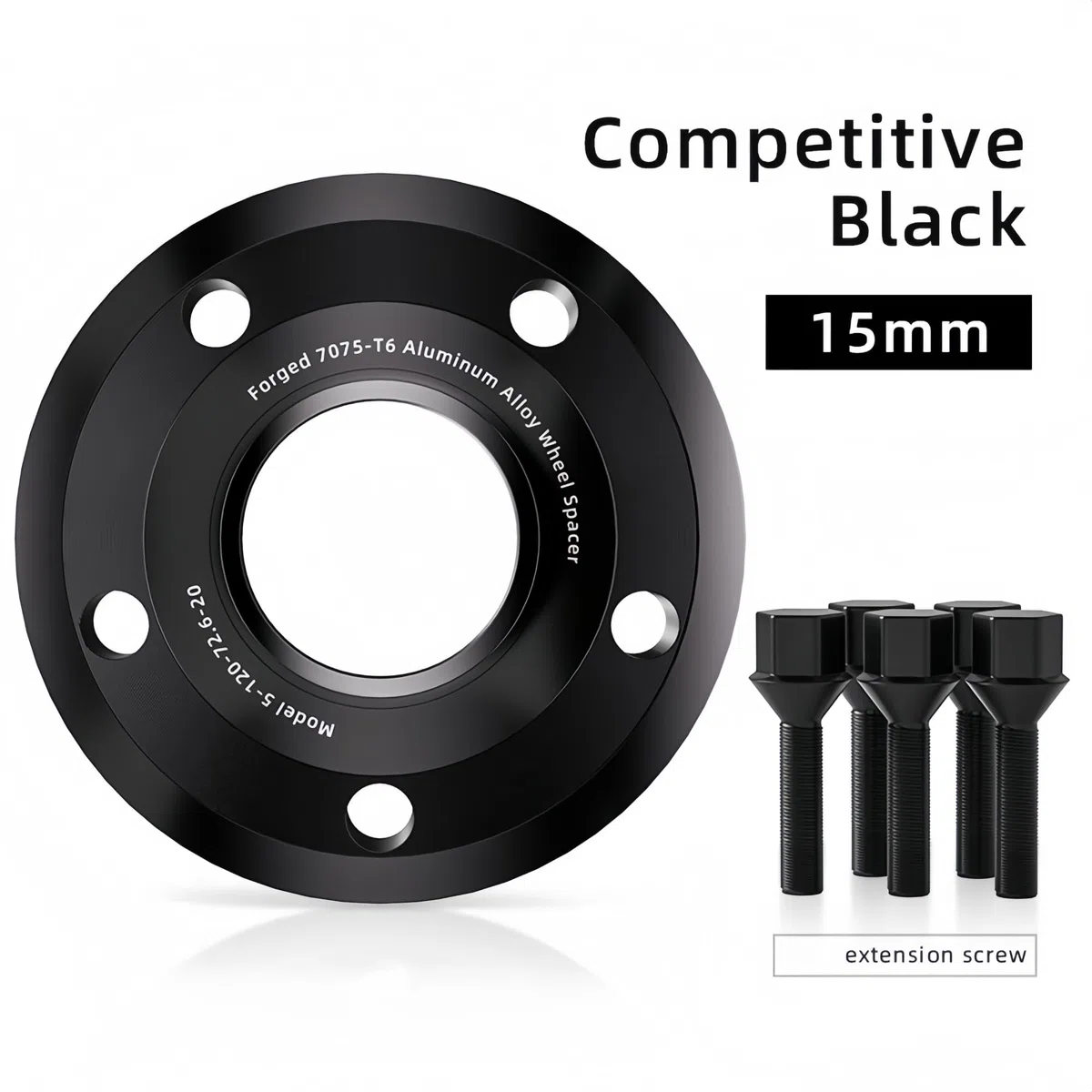 Entretoises de roue de voiture 2/4 pièces 5x112 57.1 M14 x .5 entretoise de roue moyeu pour plaque bride RS3 15/20/25/30/35mm(4pcs 25mm)